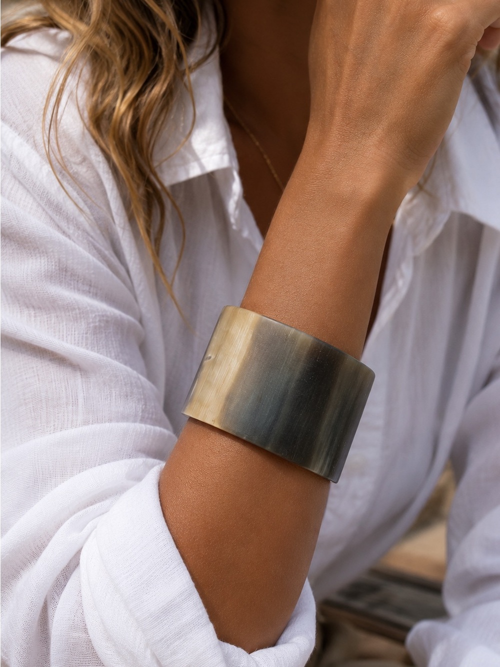 NWT | Aureus + Argent Genuine Horn Cuff Bracelet